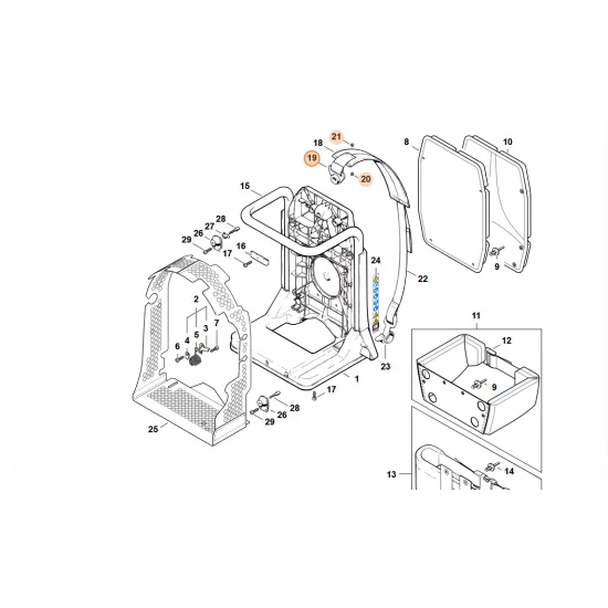 STIHL  Zestaw zamknięcia pasa 4203 007 1002